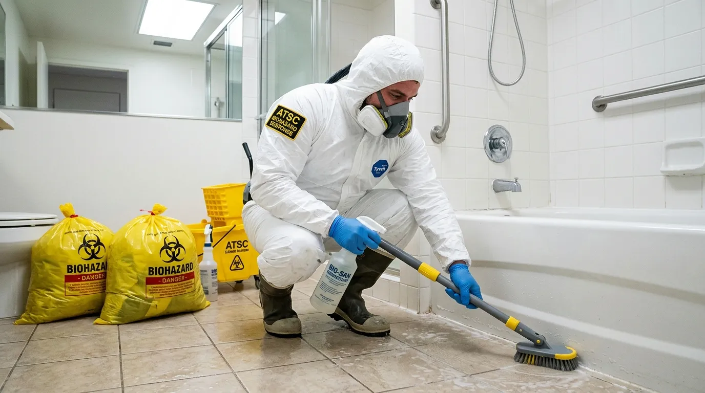 Decontamination equipment deployed for Blood Cleanup in Carbondale